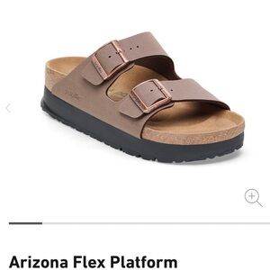 Birckenstock ,platform,mocha vegan